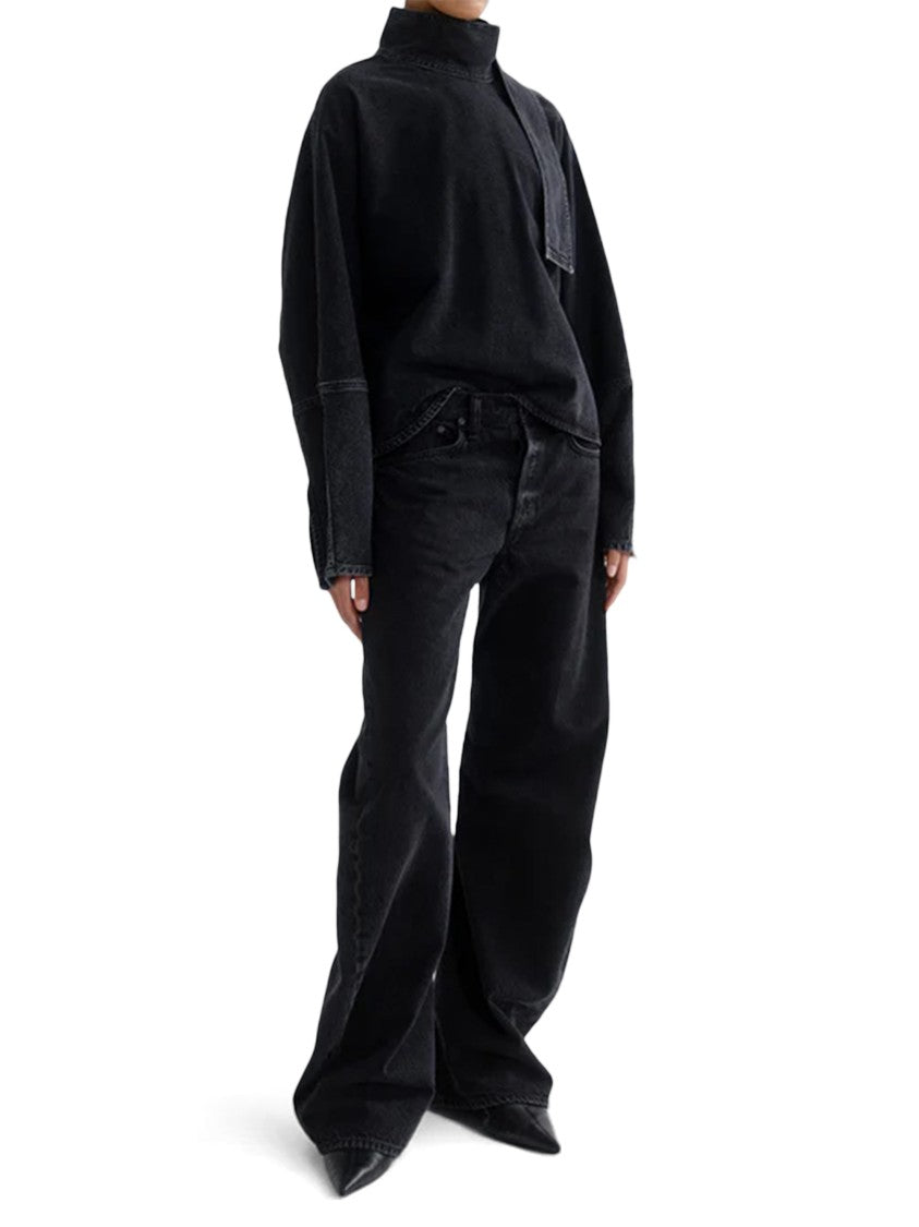 Agolde Wide-Leg Spiral Jeans With High Waist And Classic Five-Pocket Styling