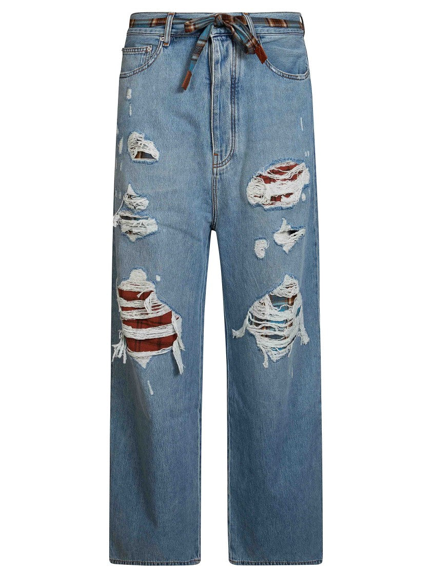 Amiri Jeans Baggy Distressed Denim Jeans