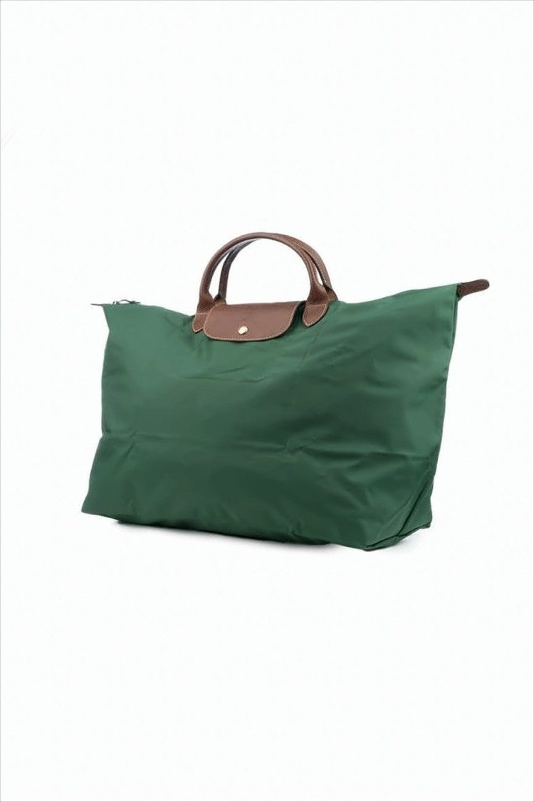 Longchamp Deep Green Recycled Polyamide Tote Bag