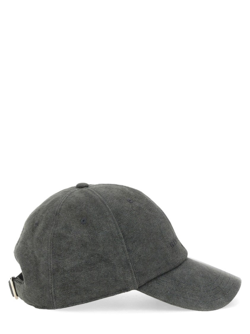 Givenchy Structured Grey Baseball Hat With Logo Emblem