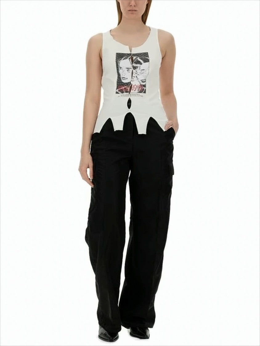 Our Legacy High Waist Straight-Leg Pants With Seam Detailing