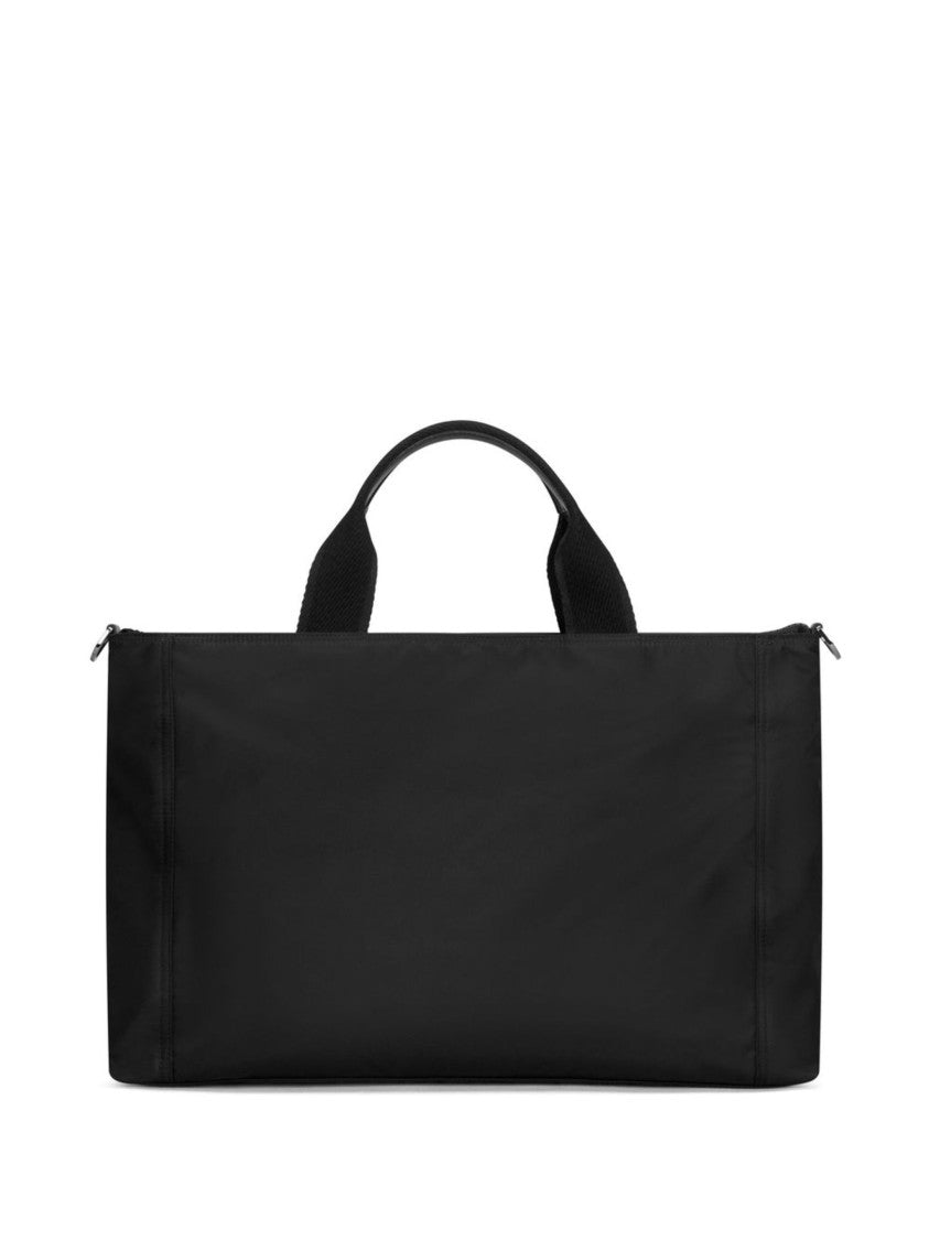 Dolce & Gabbana Black Shopping Nylon Duffle Bag