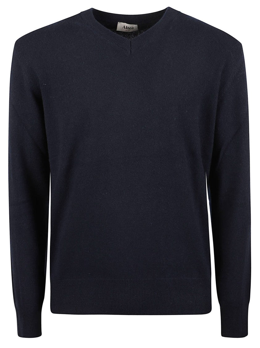 Altea V-Neck Ribbed Pure Cashmere Sweater