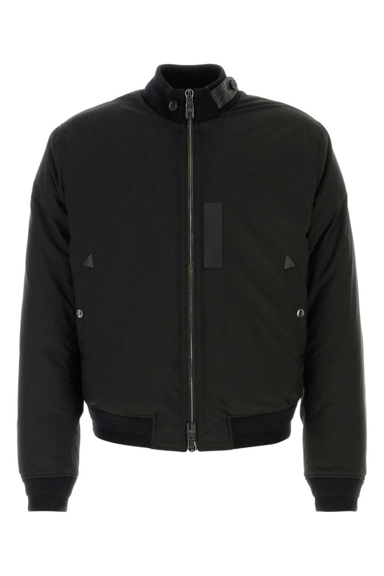 Dolce & Gabbana Black Polyester Down Jacket