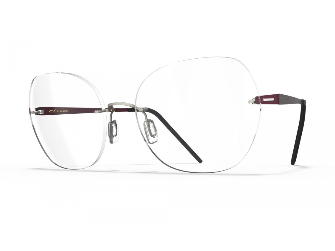 Blackfin Bf1074 Titanium Rimless Square Sunglasses