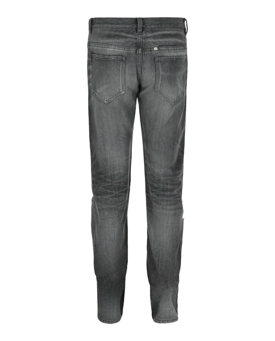 Givenchy Distressed Straight Fit Jeans