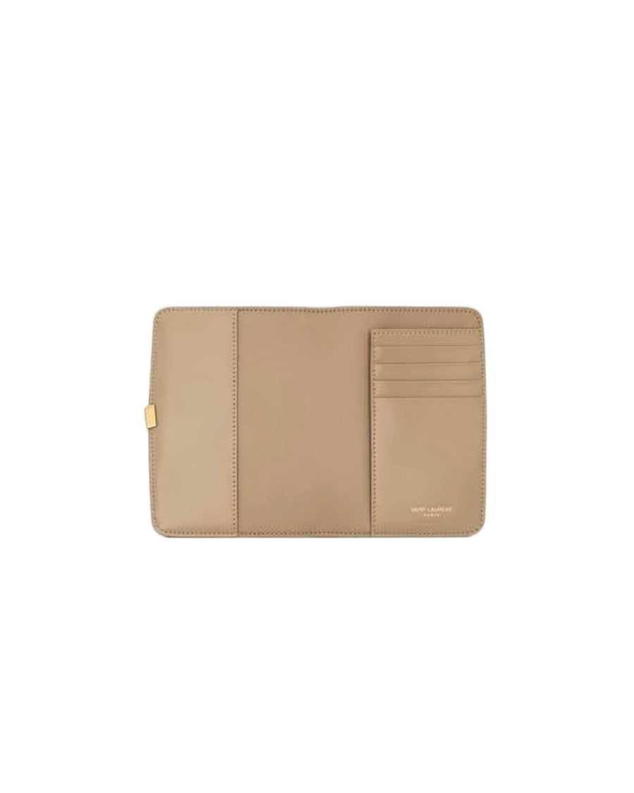 Saint Laurent Compact Calf Leather Wallet