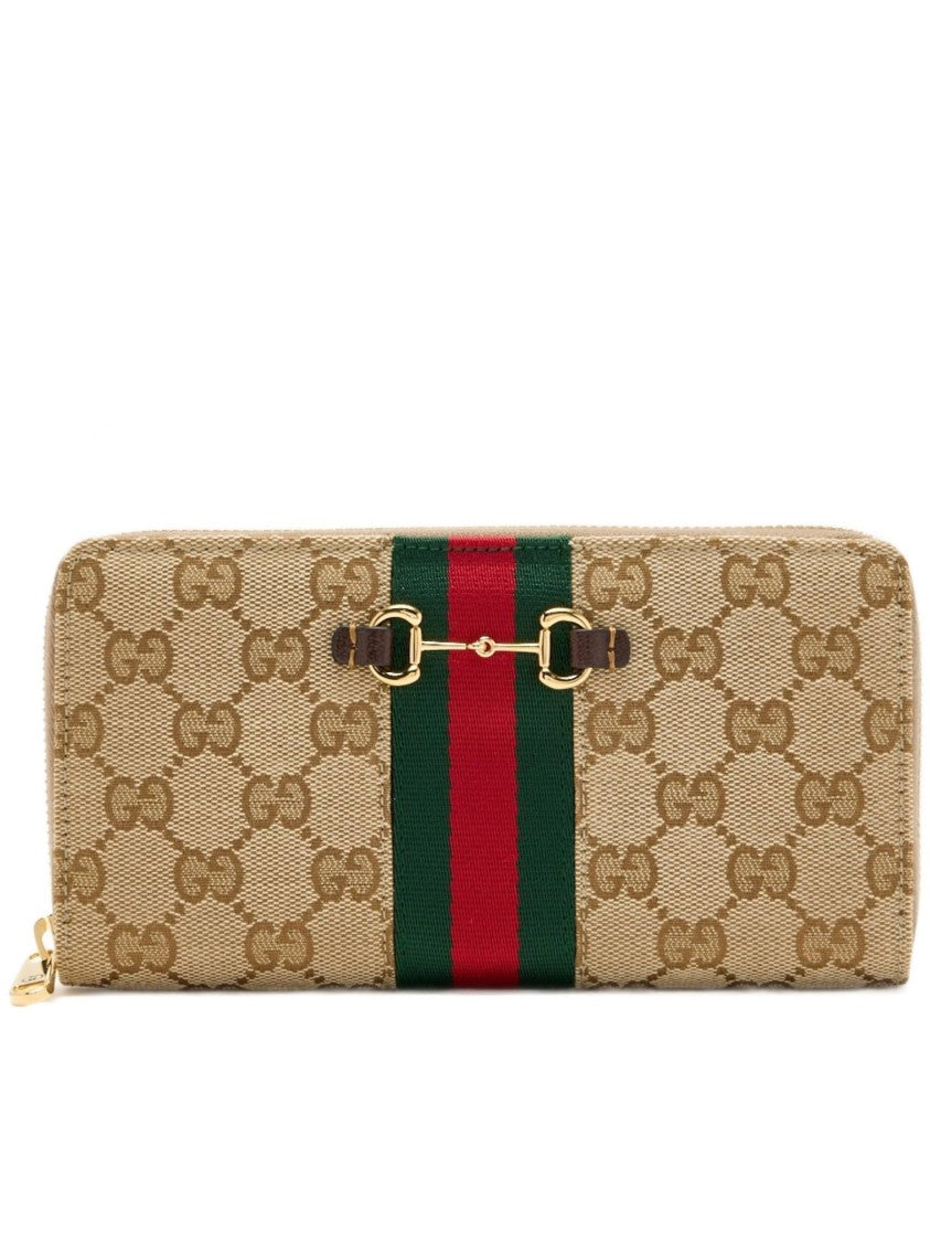 Gucci Beige Wwl Zip-Around Wallet