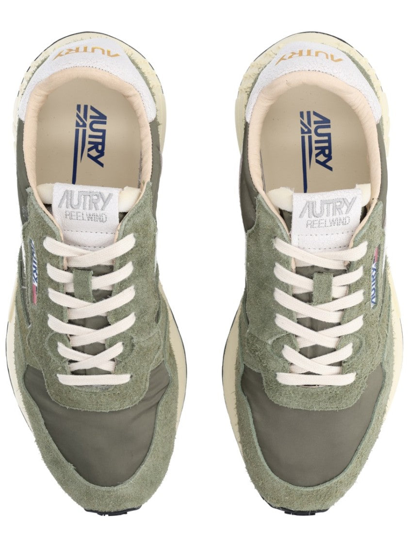 Autry Reelwind Low Suede-Blend Low-Top Sneakers