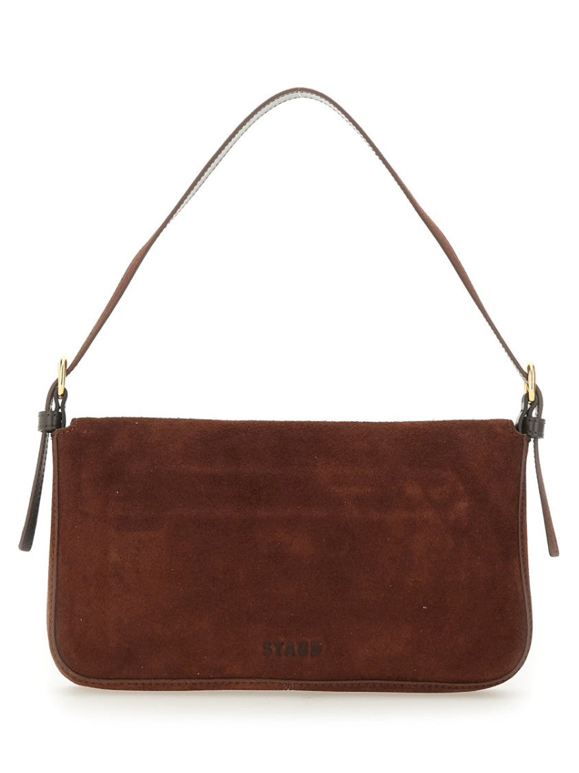 Staud Brown Suede Leather Shoulder Bag