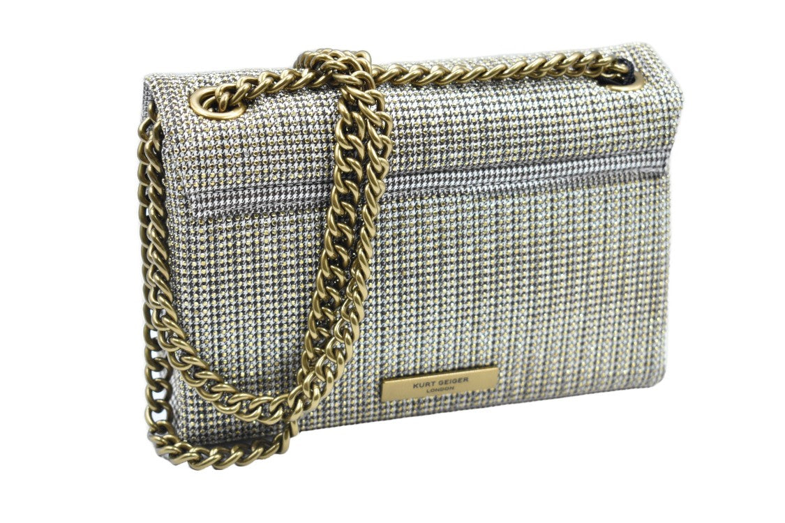 Kurt Geiger Textured Beige Handbag