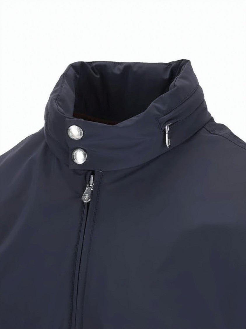 Brunello Cucinelli Blue Nylon And Elastane Jacket