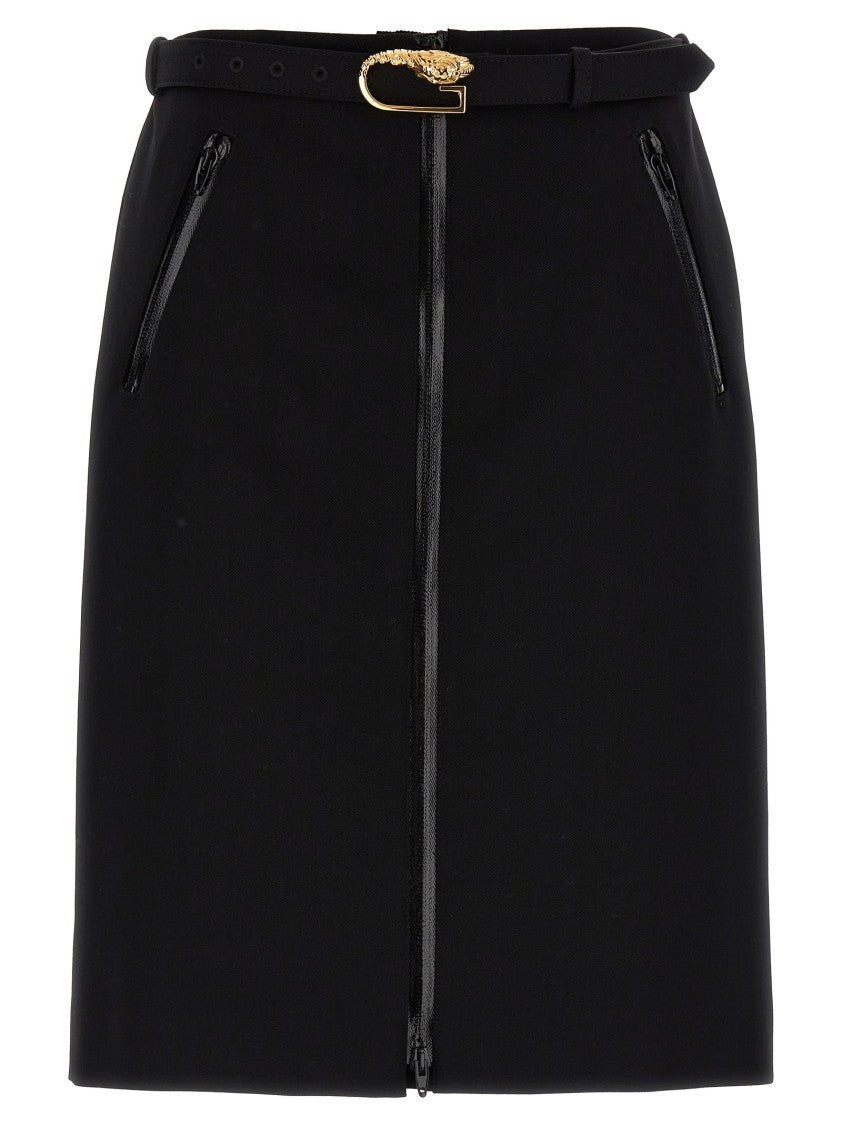 Gucci Wool Skirt With Removable Belt