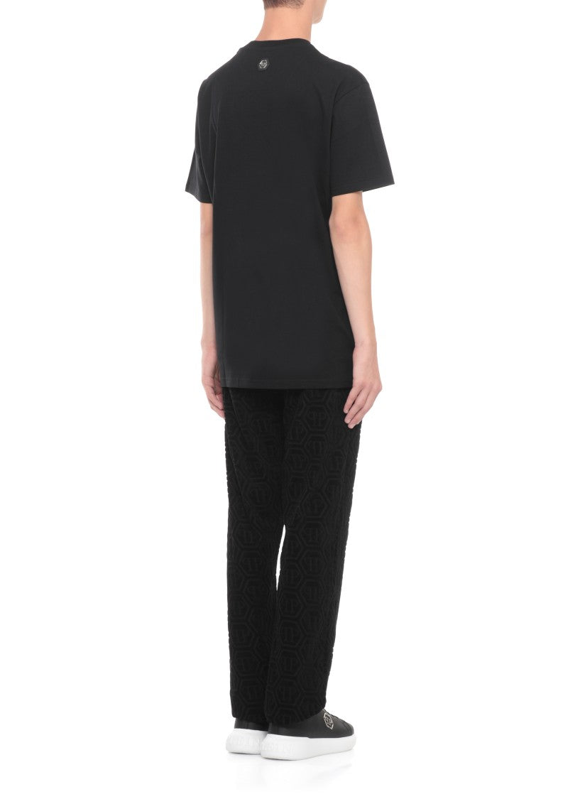 Philipp Plein Skull Strass T-Shirt