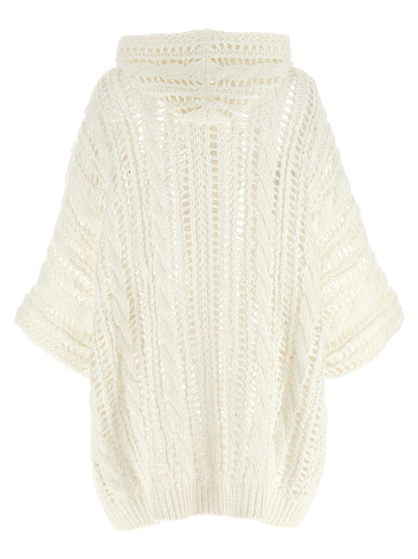Brunello Cucinelli 'Cable & Mesh' Cardigan