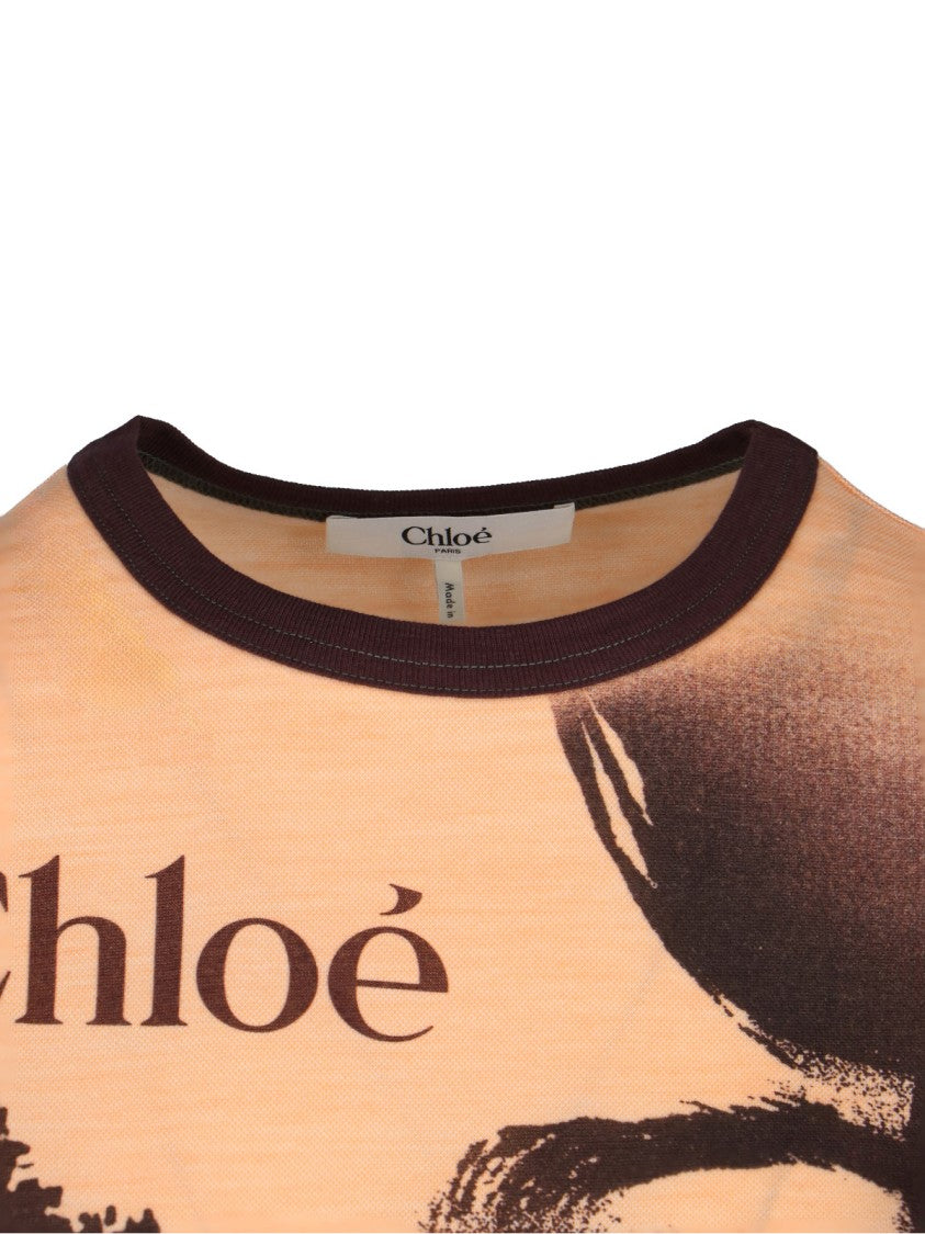 Chloé Women's Portrait' T-Shirt – Pink