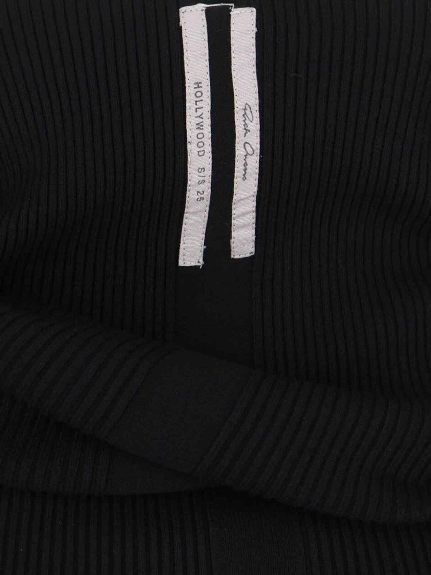 Rick Owens Asymmetrical Maxi Dress – Black