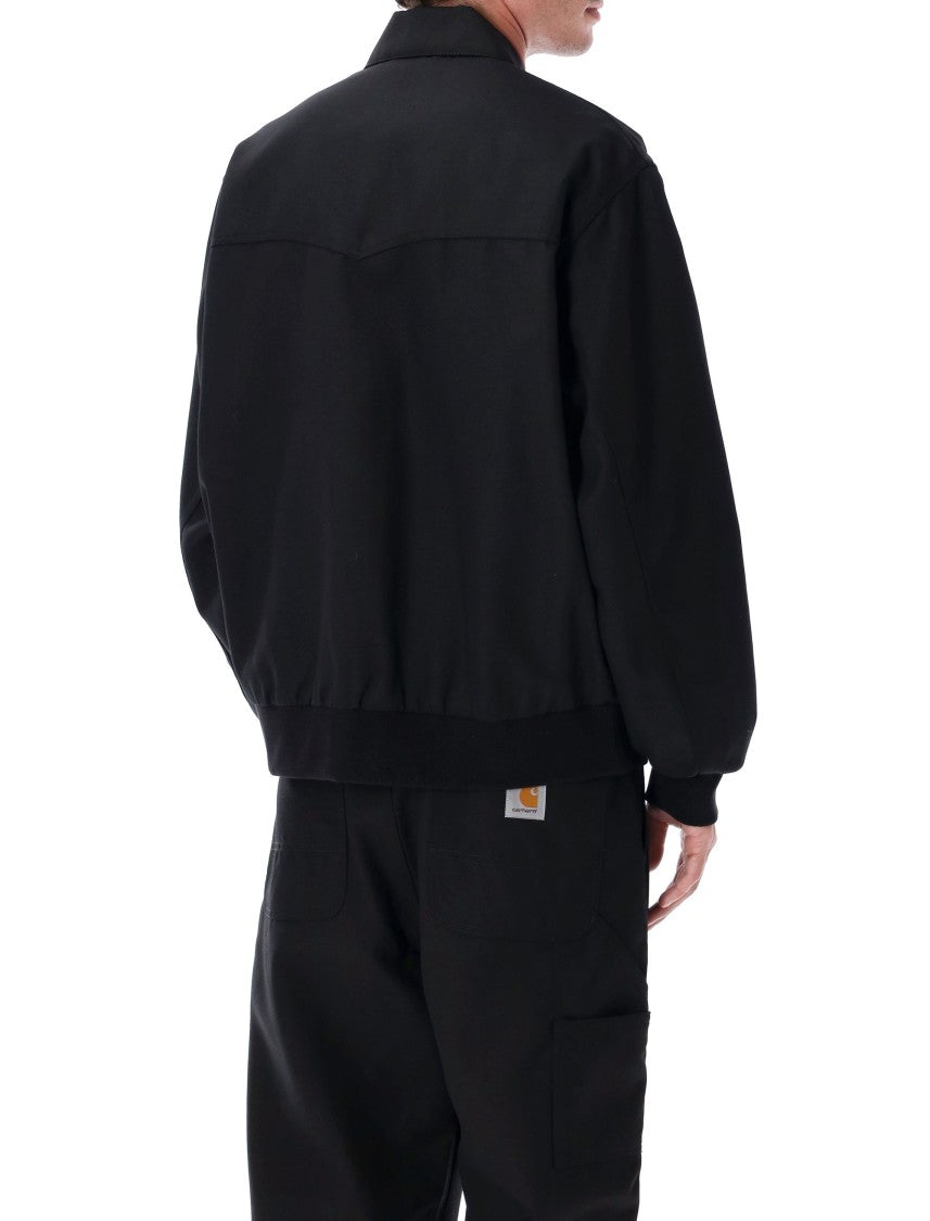Carhartt Wip Black Canvas Wool-Blend Ray Jacket