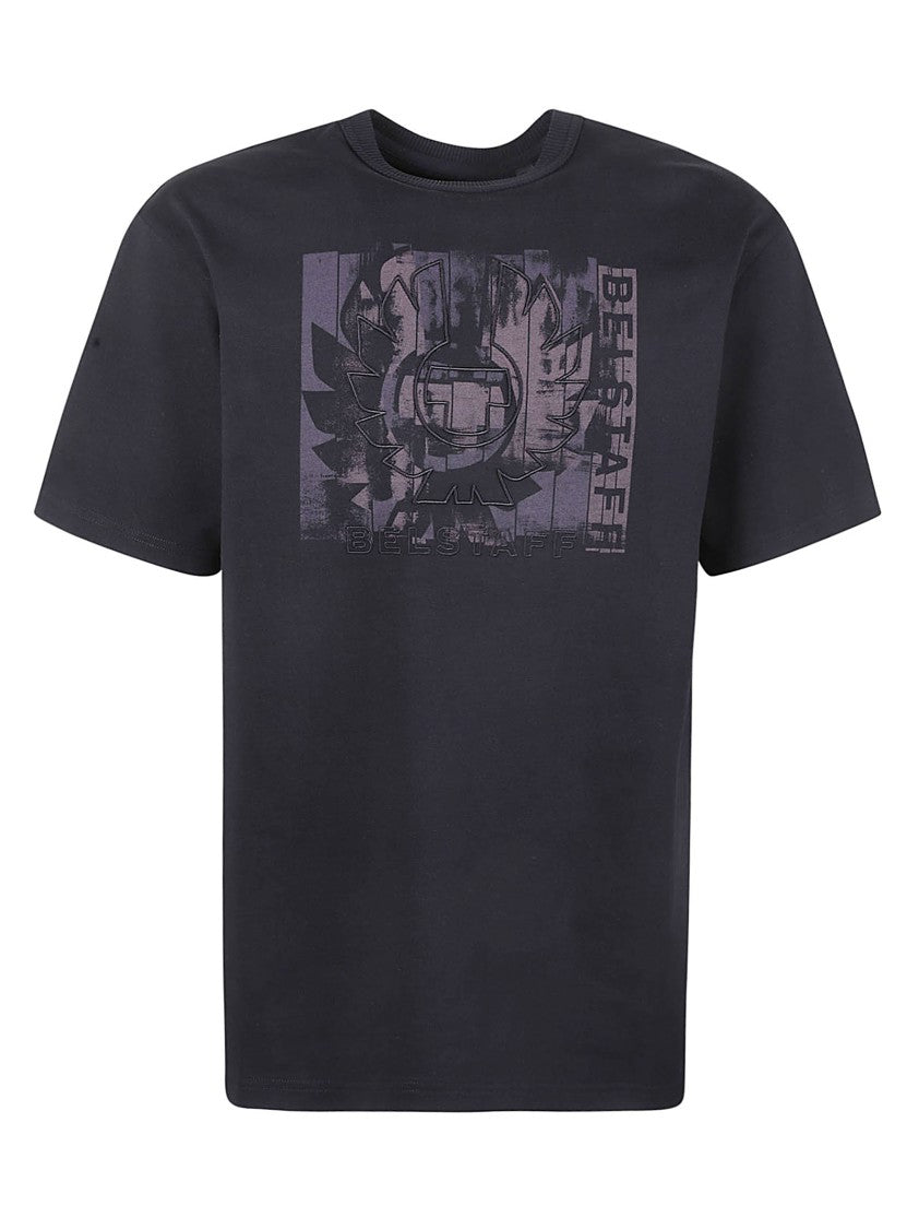 Belstaff Short-Sleeve Black Cotton Jersey T-Shirt