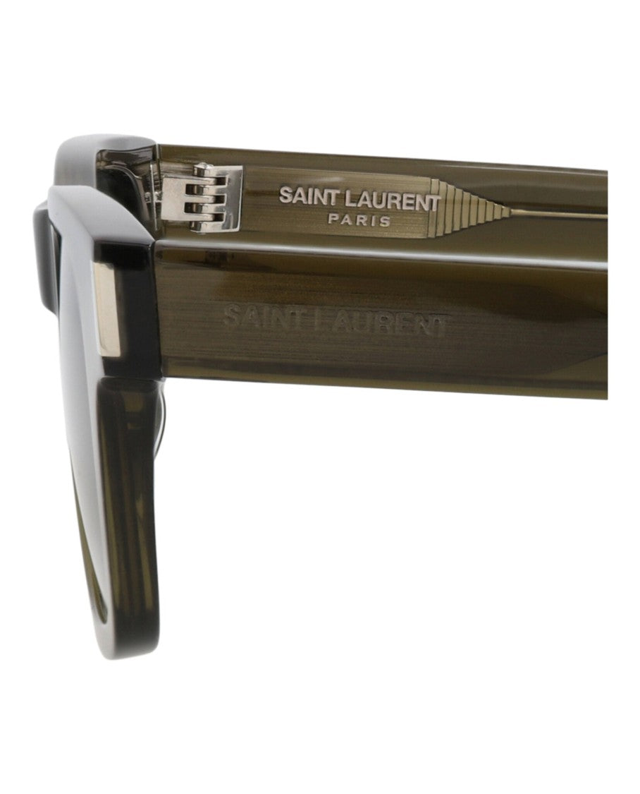 Saint Laurent Square-Frame Acetate Sunglasses With Saddle Nose Bridge