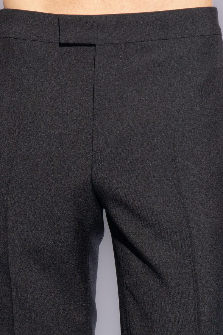 Versace Slightly Tapered Pleat-Front Trousers
