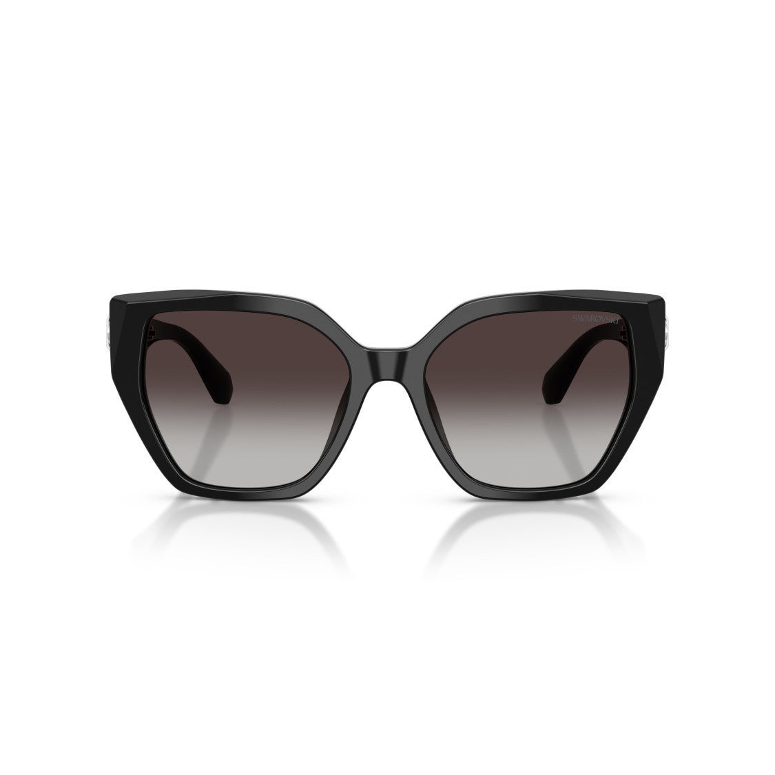 Swarovski 0Sk6044u Oversized Square Frame Sunglasses With Crystal Embellishment