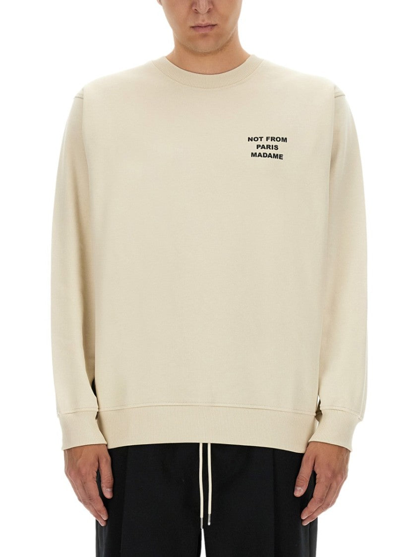 Drôle De Monsieur Slogan Relaxed Fit Sweatshirt