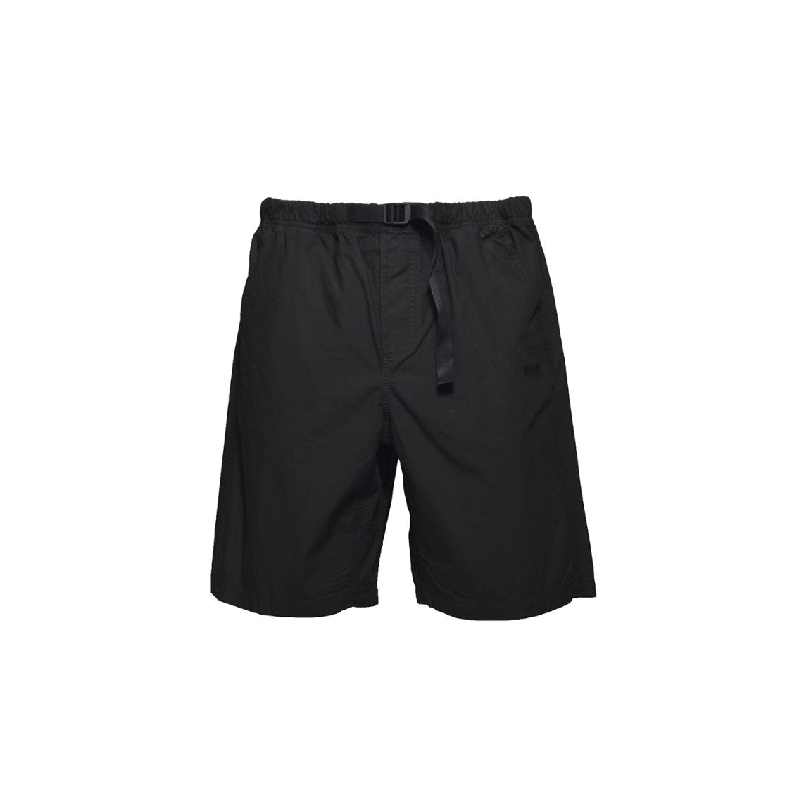 Msgm Black Cotton Bermuda Shorts With Buckle