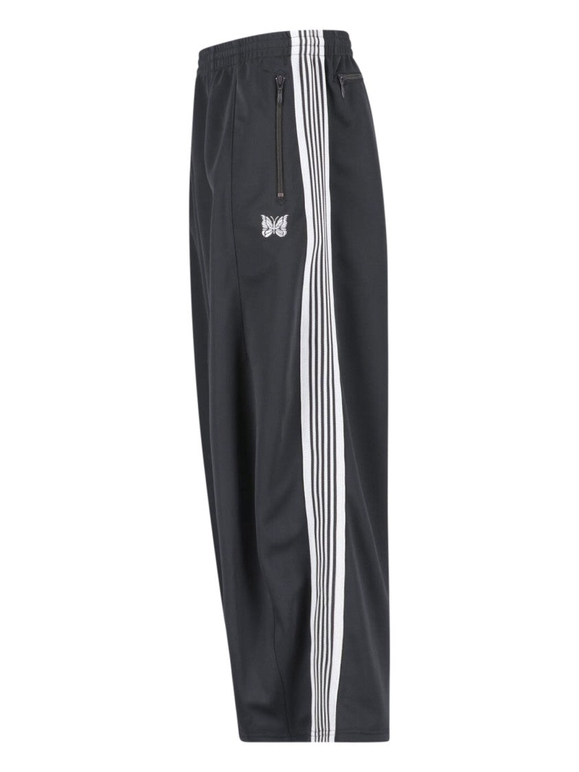 Needles Wide-Leg Sport Pants With Contrasting Details And Drawstring Waist