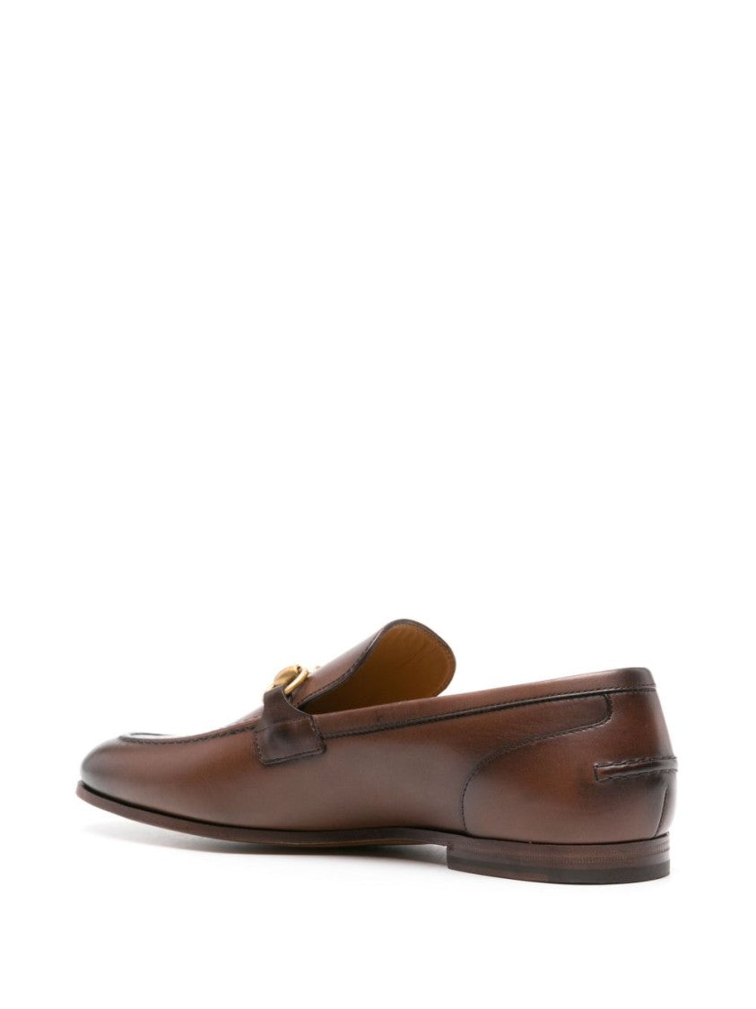 Gucci Black Horsebit Leather Loafers