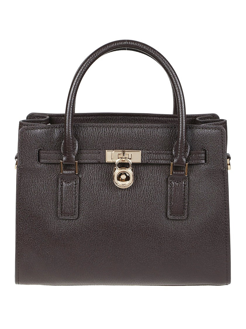 Michael Kors Small Hamilton Moderne Structured Leather Satchel