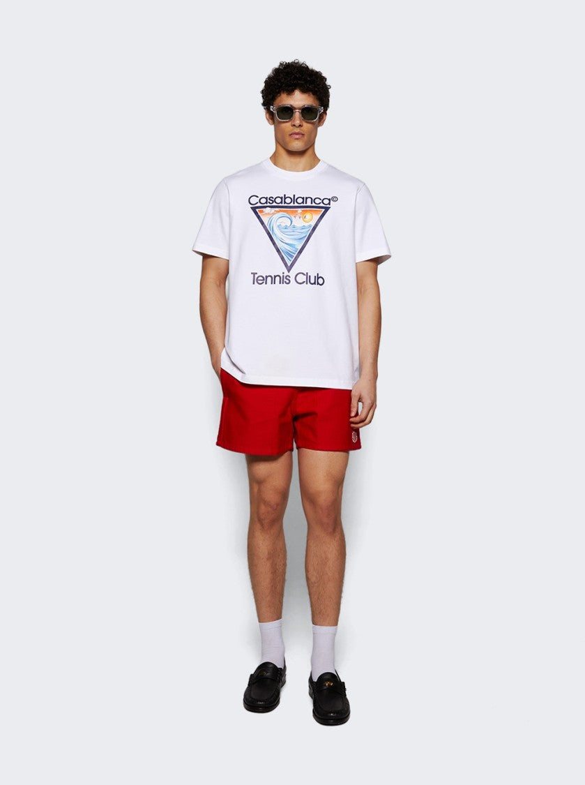 Casablanca Tennis Club Icon Printed Tee White