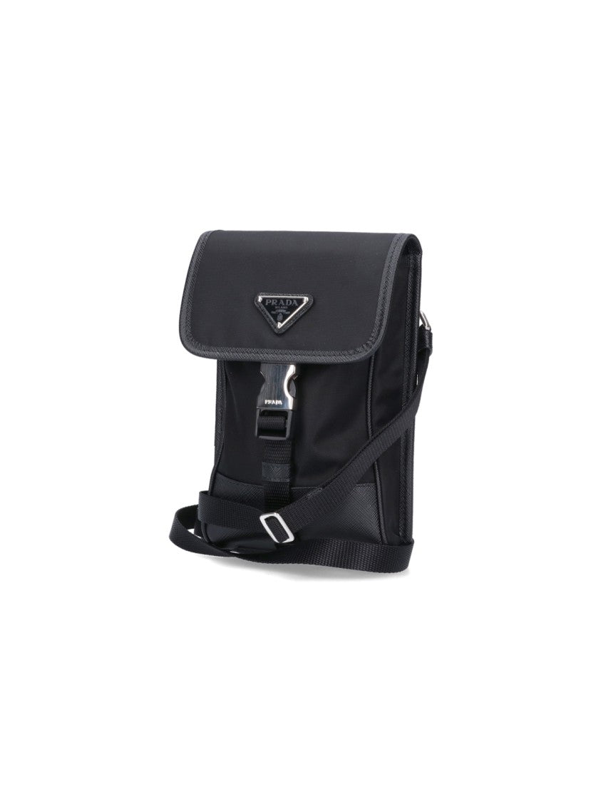 Prada Logo Smartphone Holder – Black