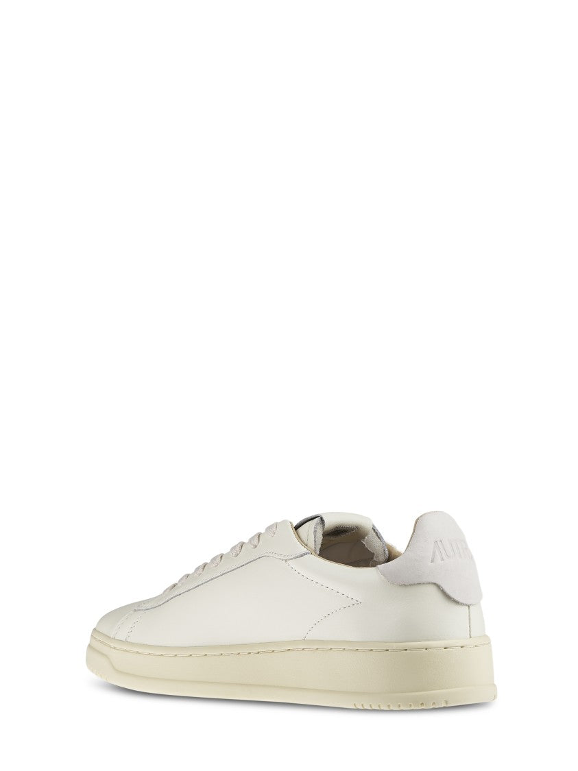 Autry Low-Top Leather Sneakers With Perforated Upper