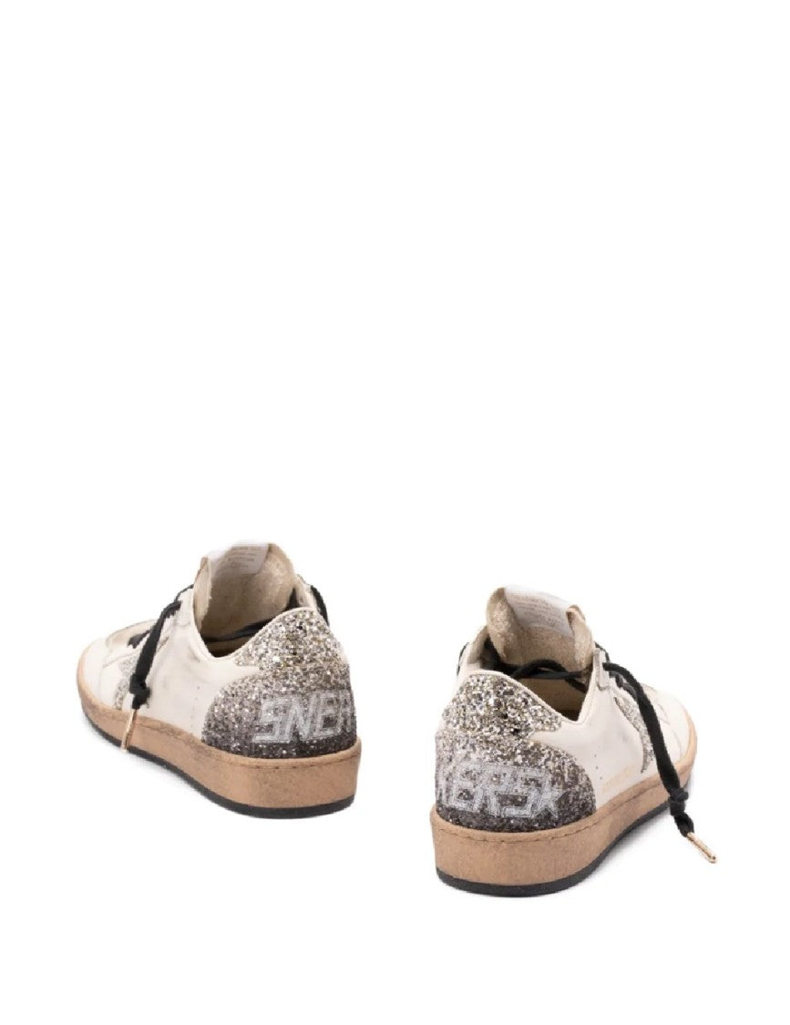 Golden Goose Low-Top Sneakers With Glittered Star Detail