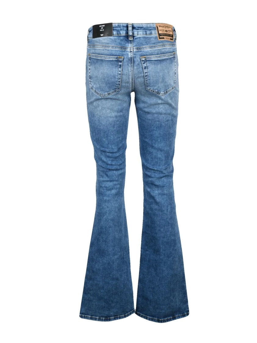 Diesel Light Blue Cotton-Blend D-Ebbey Slim Jeans