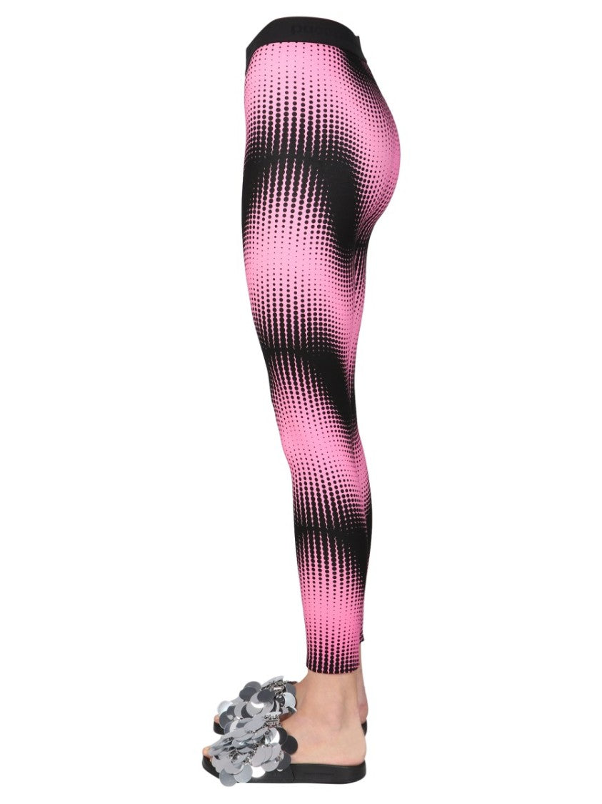 Paco Rabanne Ankle-Length Leggings With Logo Waistband