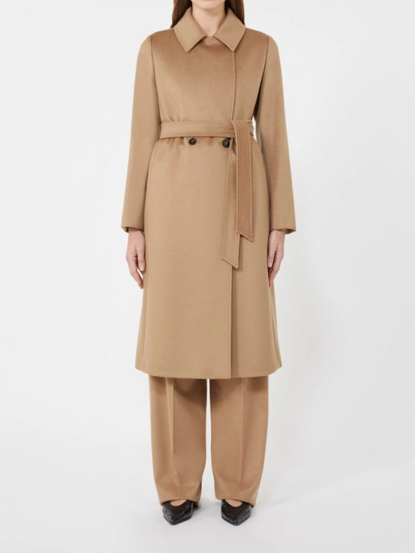 Max Mara Bcollag Knee-Length Belted Wool Coat