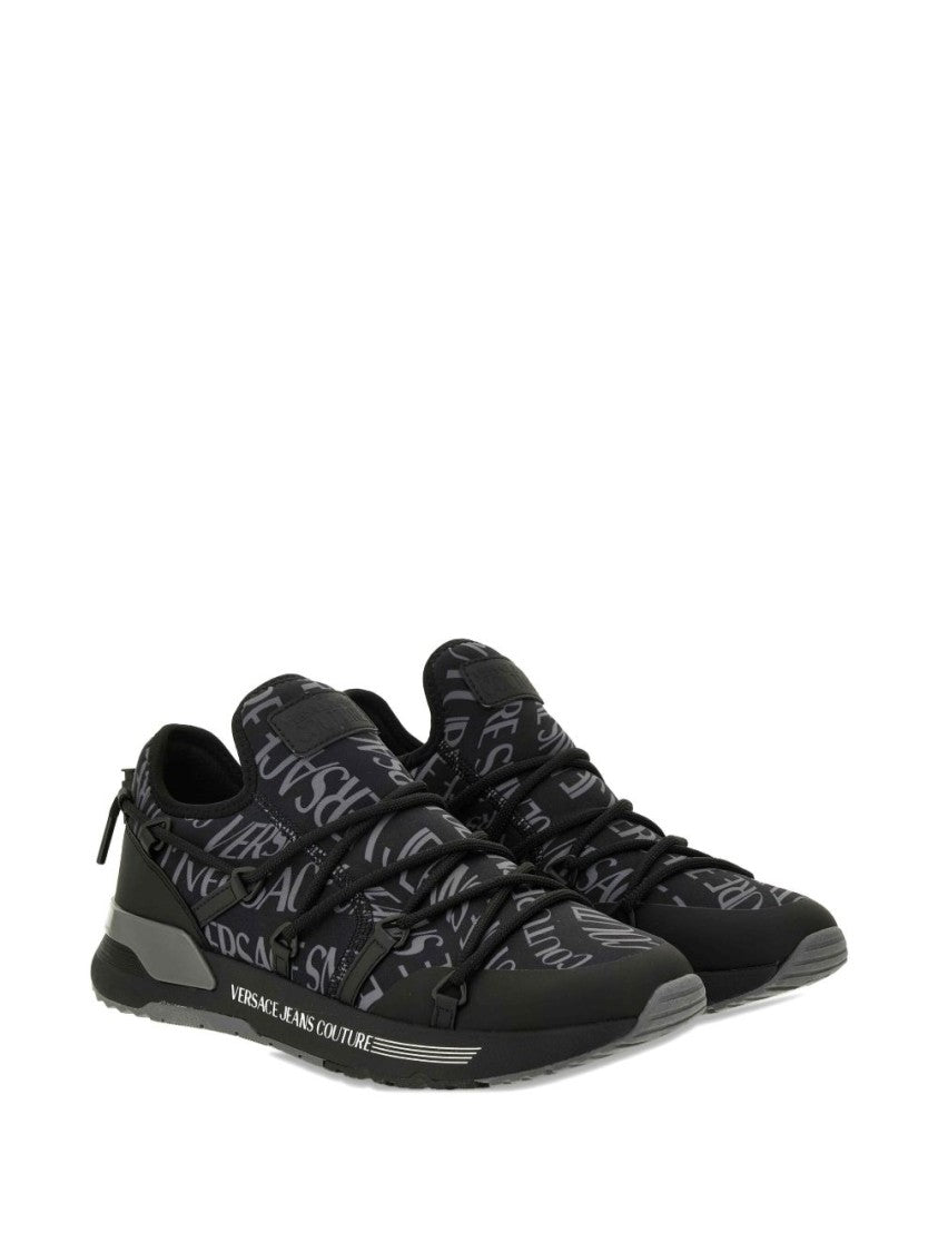 Versace Jeans Couture Logo Allover Slip On Sneaker