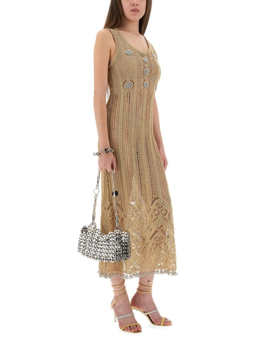 Rabanne Long Crochet Dress