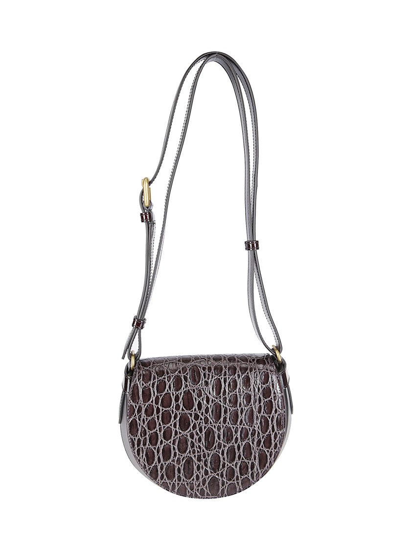Dries Van Noten Textured Leather Shoulder Bag
