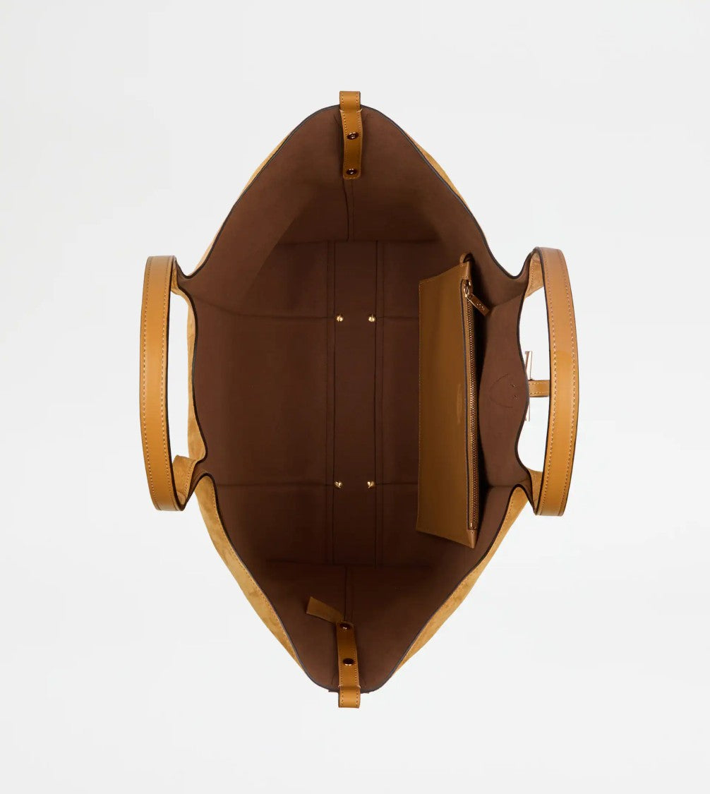 Tod's Refined Suede Leather Shopping Bag