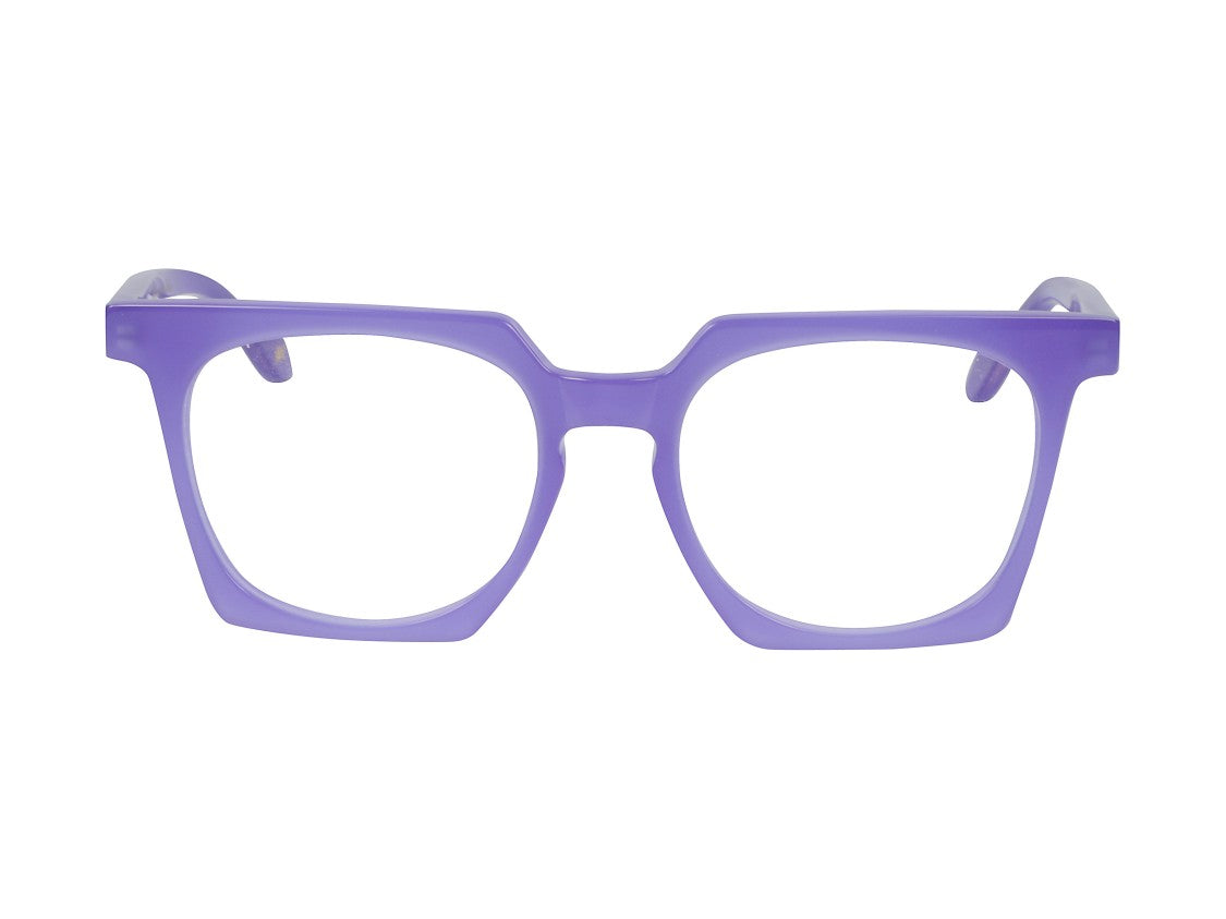 Kador Purple Maya Light Translucent Oversized Square Eyeglasses