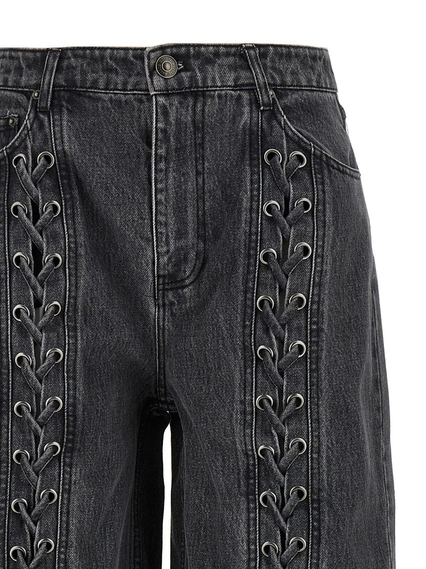 Rotate Birger Christensen 'Denim Laced Leg' Jeans