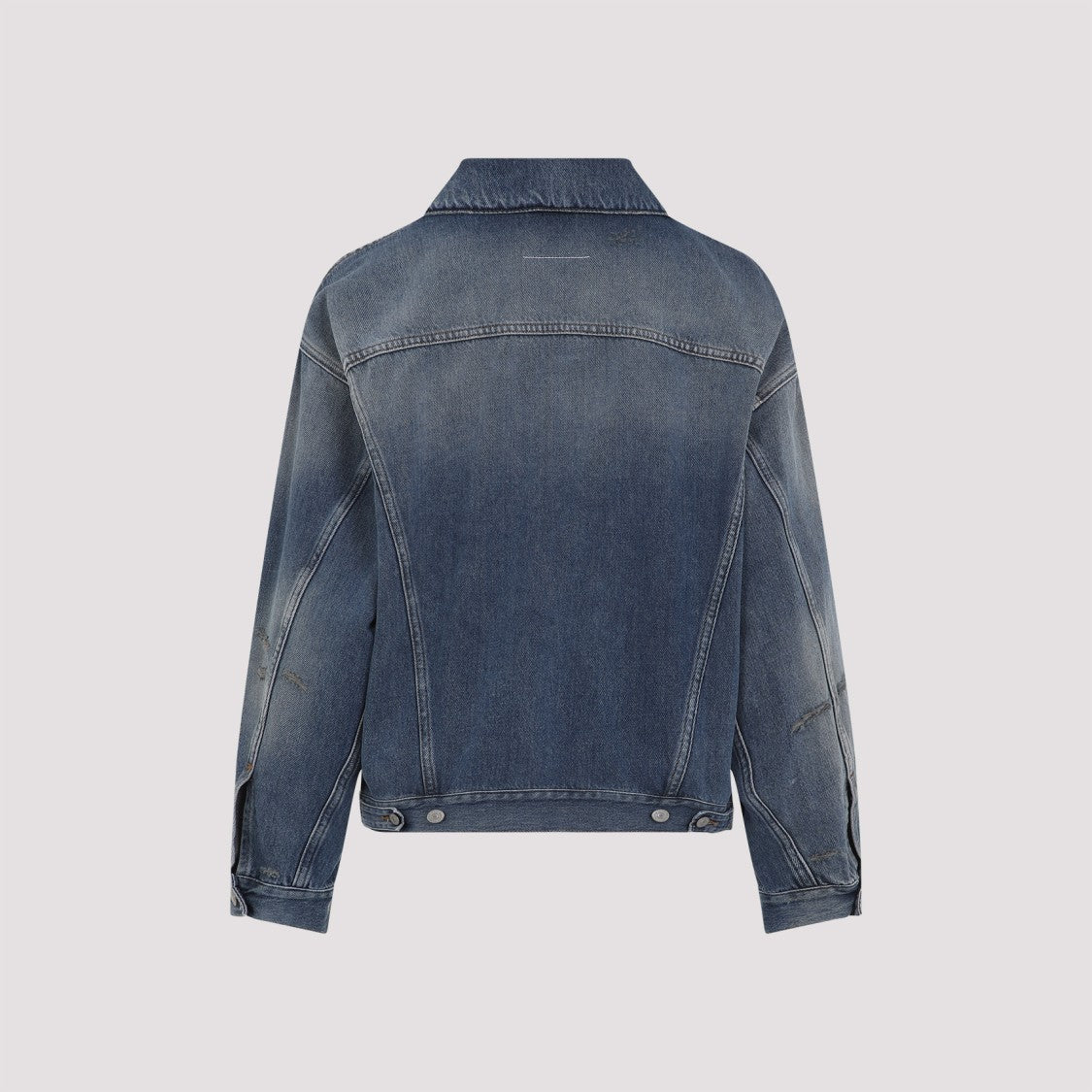 Mm6 By Maison Margiela Grey Blue Cotton Sportsjacket