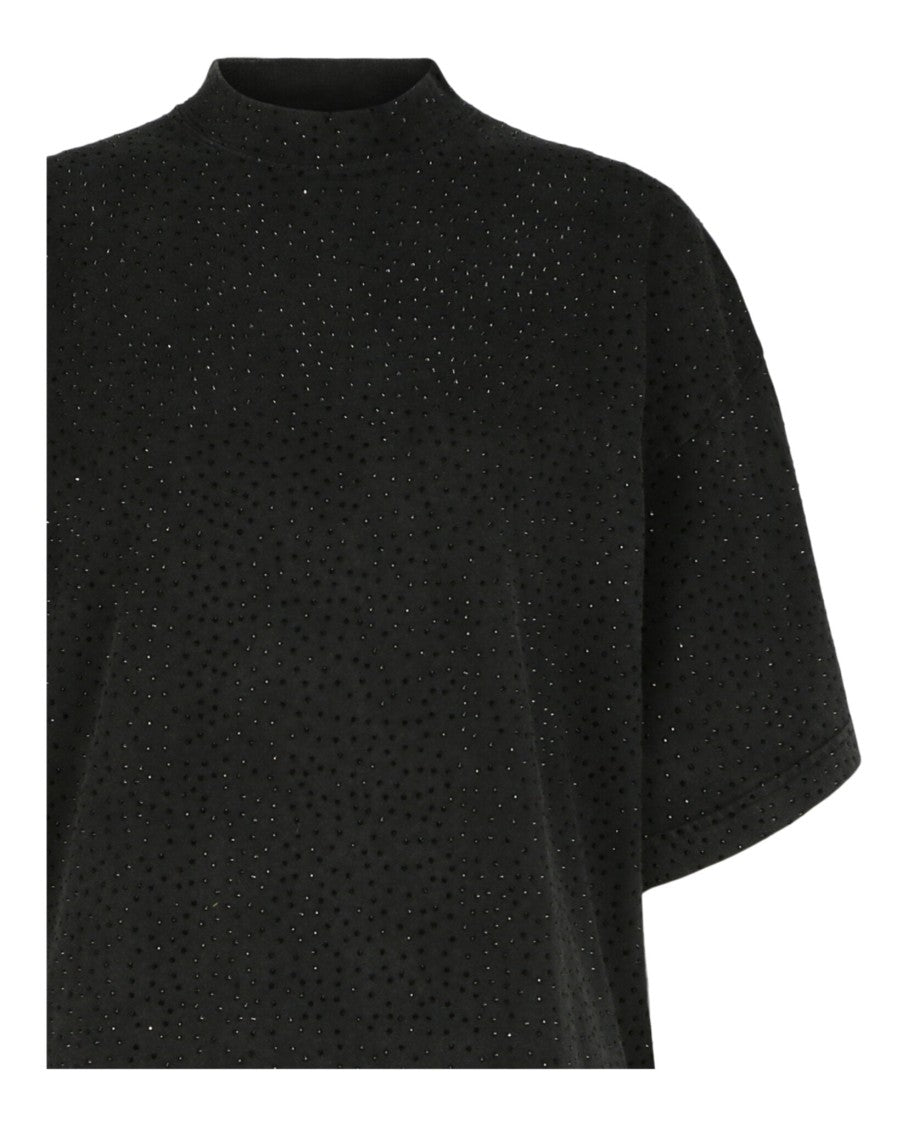 Balenciaga "Paris" Strass Vintage Oversized T-Shirt