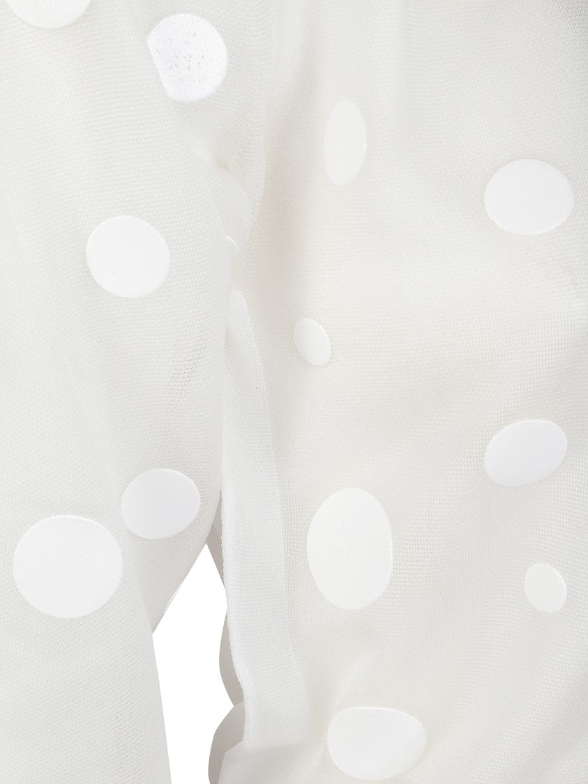Junya Watanabe White Polka Dot Pattern Sweater