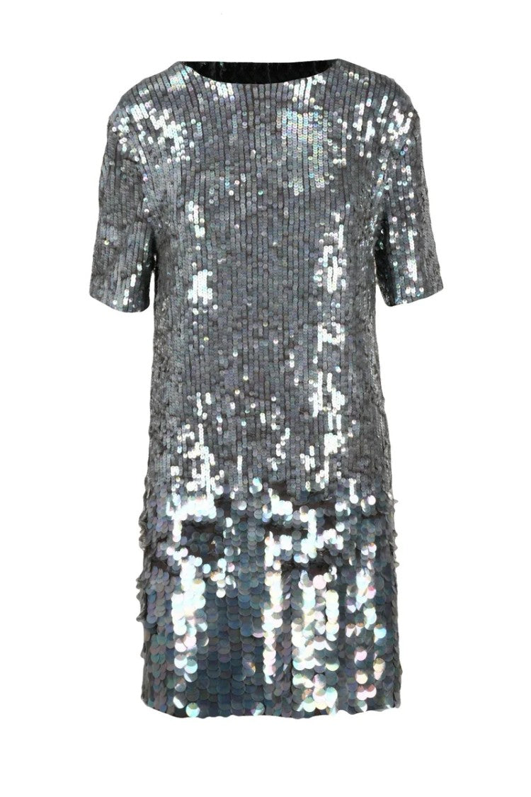 P.A.R.O.S.H. Sequin Dress - Silver