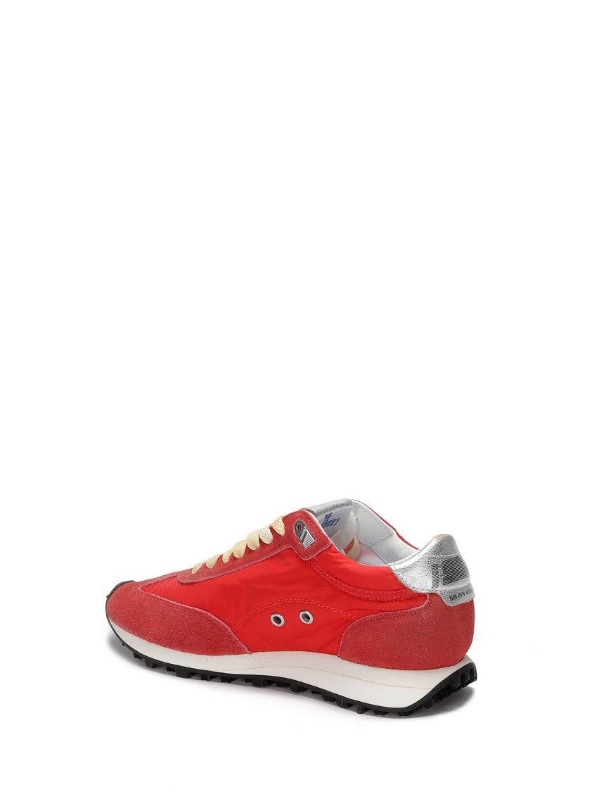 Golden Goose Red Running Marathon Sneakers