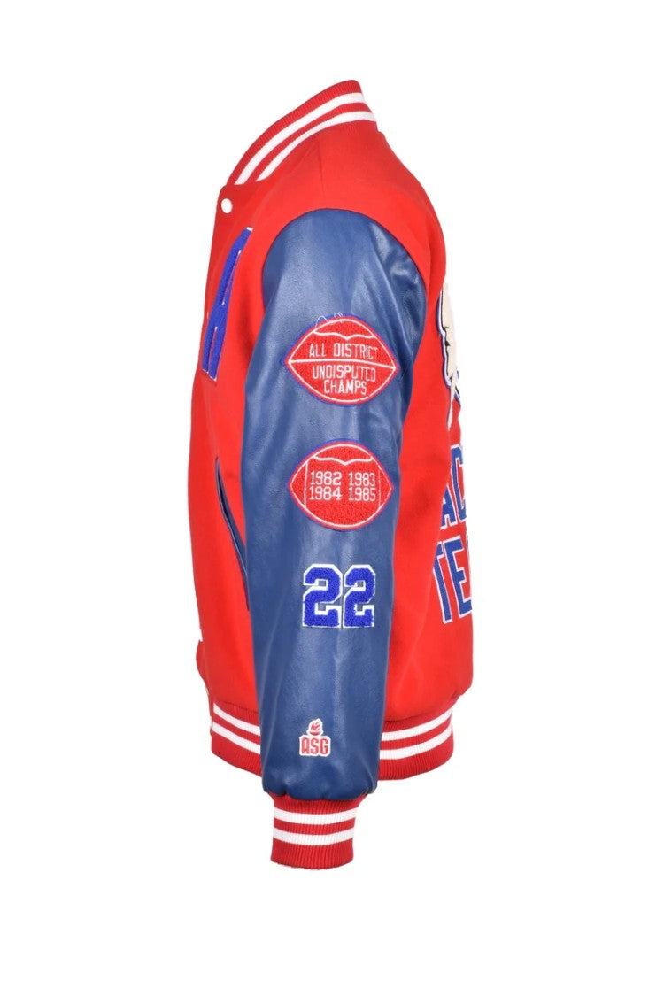 Attica Sporting Goods College Jacket - Blue/Red
